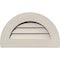 Ekena Millwork Half Round Gable Vnt Non-Functional Western Red Cedar Gable Vnt w/Decorative Face Frame, 14"W x 7"H GVWHR14X0702SDPWR - alternate 1